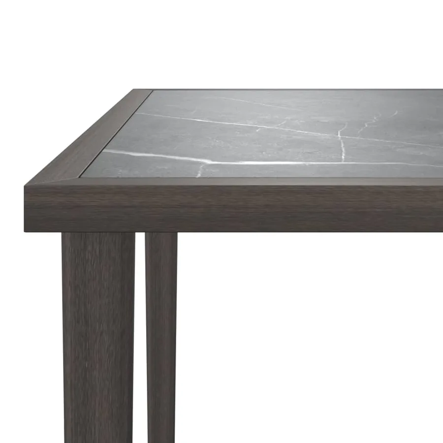 Salon de jardin 3 pcs avec coussins Gris Résine tressée - 7