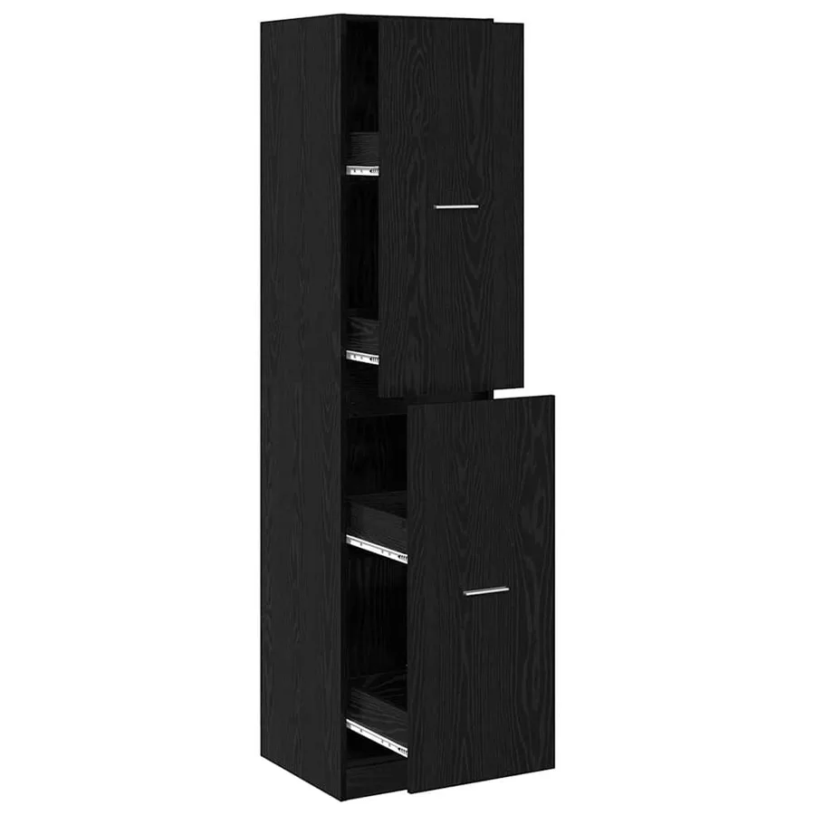 Cabinet de Pharmacie Chêne noir 40 x 41 x 174.5 cm - 2