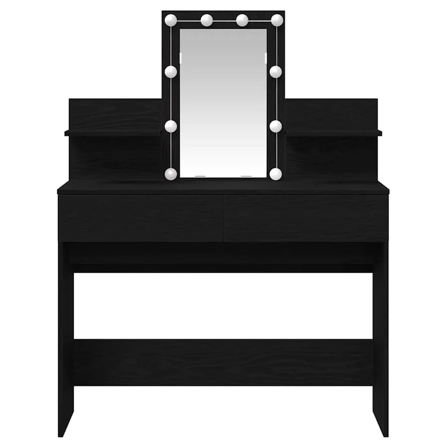 Table de Toilette avec tiroir Chêne noir 100 x 40 x 130 cm - 6