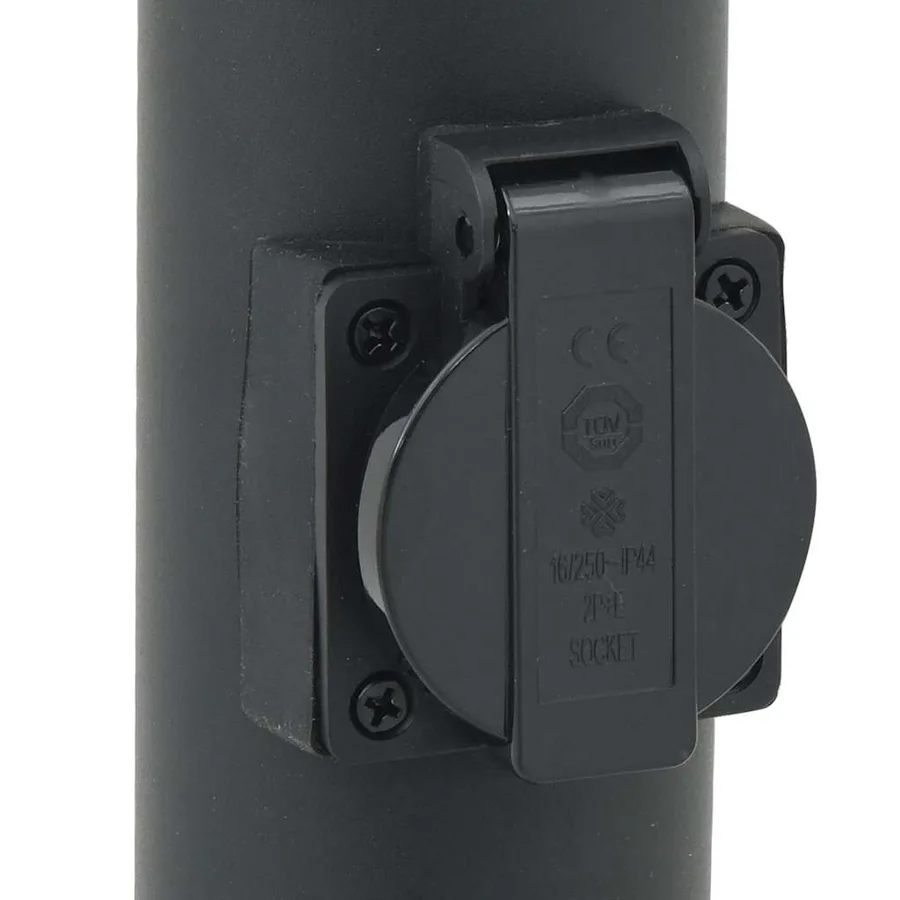 Borne lumineuse avec sortie 110 cm en acier inoxydable IP44 - 8