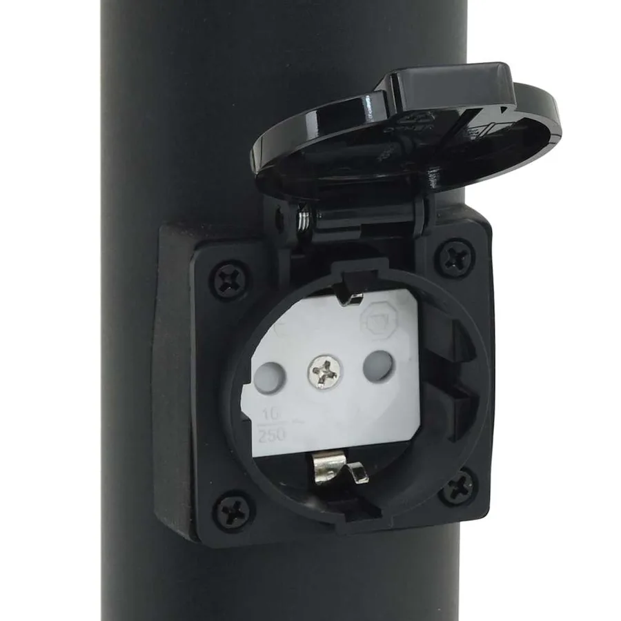 Borne lumineuse avec sortie 110 cm en acier inoxydable IP44 - 9