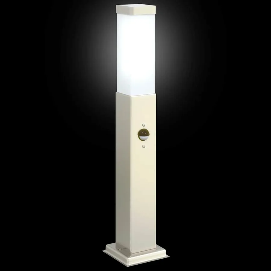 Borne lumineuse avec détecteur 50 cm en acier inoxydable IP44 - 6
