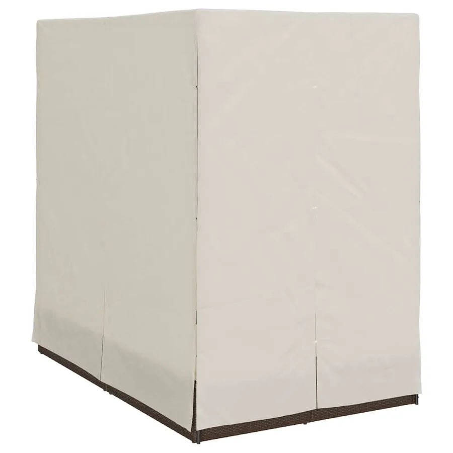 Transat double Blanc chaud 205 x 129 x 200 cm polyrotin - 4