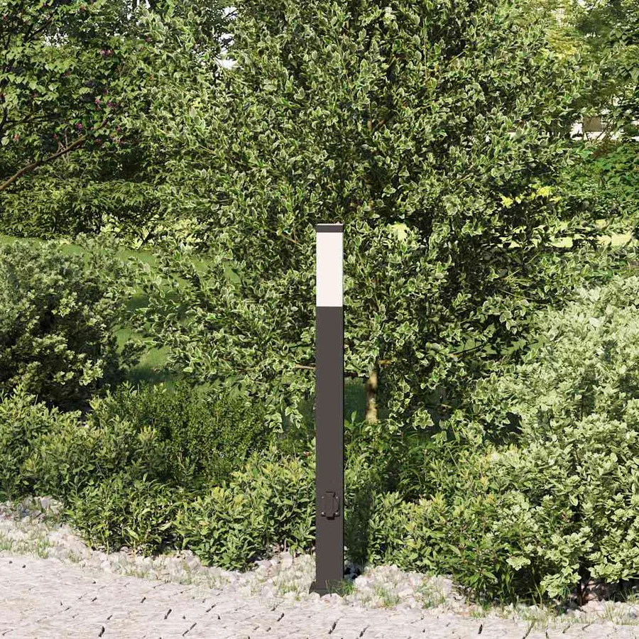 Borne lumineuse avec sortie 80 cm Noir IP44 - 3