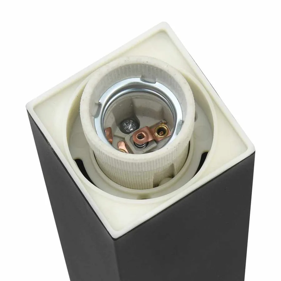 Borne lumineuse avec sortie 110 cm Noir IP44 - 10