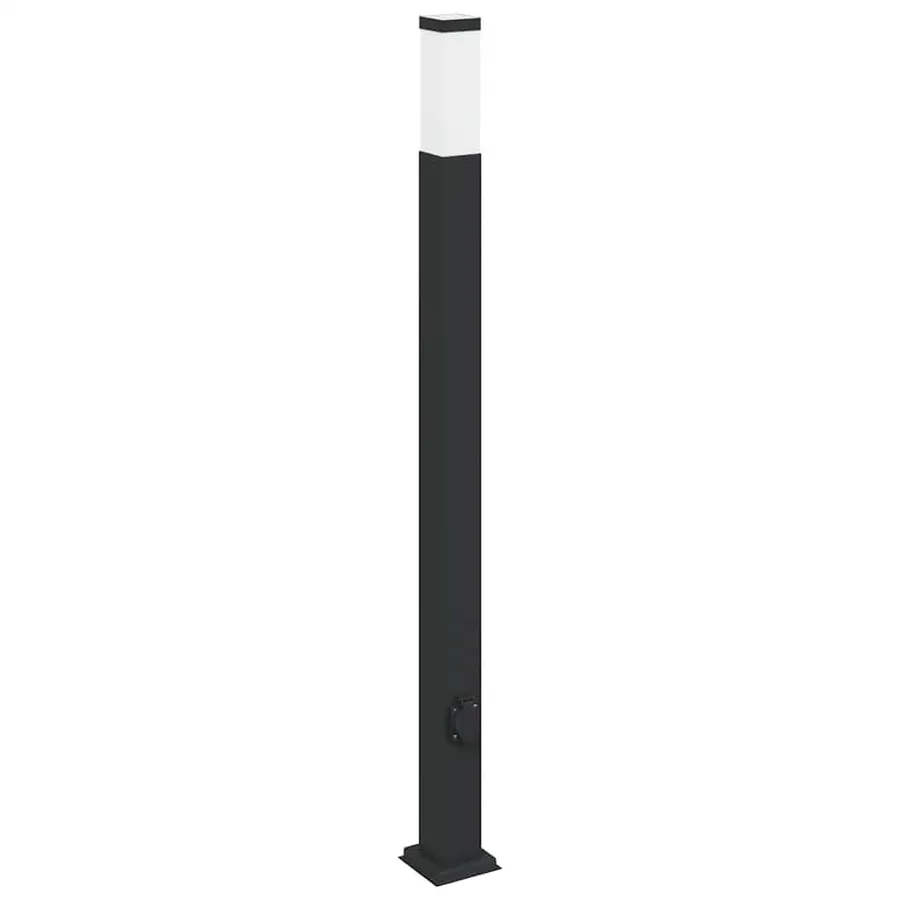 Borne lumineuse avec sortie 110 cm Noir IP44 - 2
