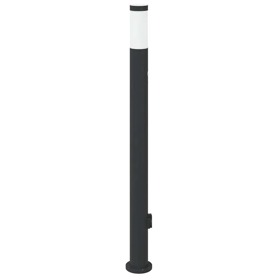 Borne lumineuse avec détecteur et prise 110 cm acier inoxydable IP44 - 4