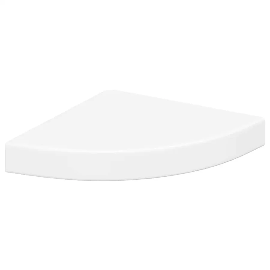 Étagère d'angle flottante blanc 25x25x3,8 cm MDF - 2