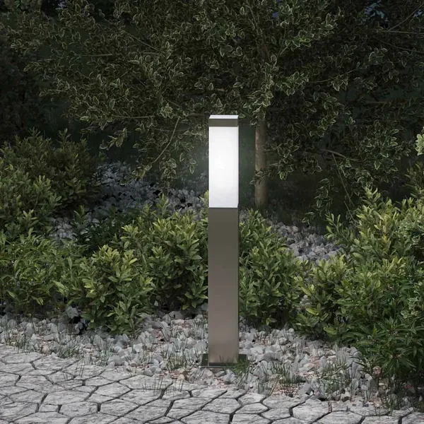 Borne lumineuse 50 cm en acier inoxydable IP44