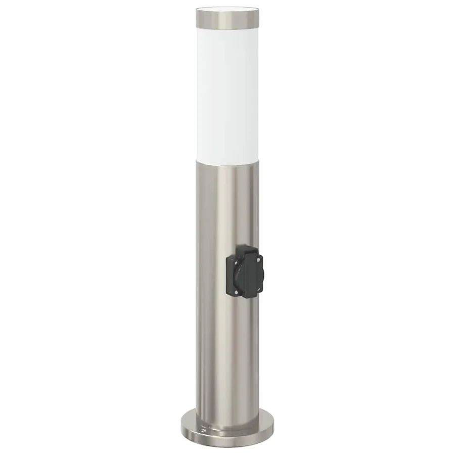 Borne lumineuse avec sortie 50 cm en acier inoxydable IP44 - 2