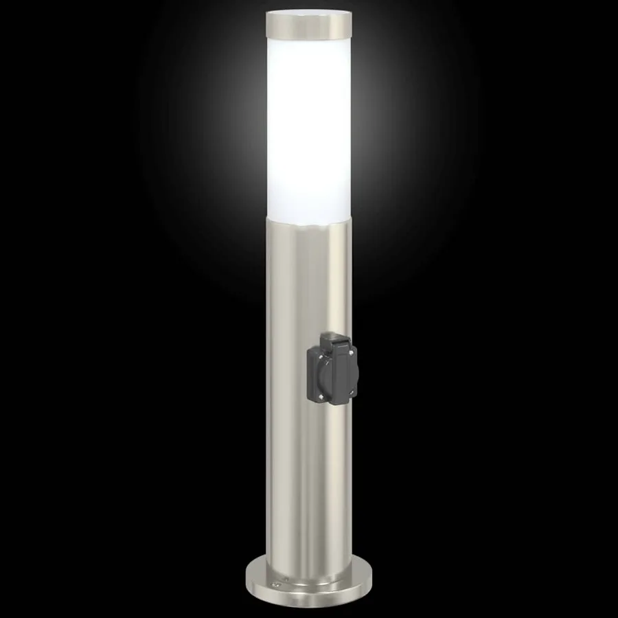 Borne lumineuse avec sortie 50 cm en acier inoxydable IP44 - 6