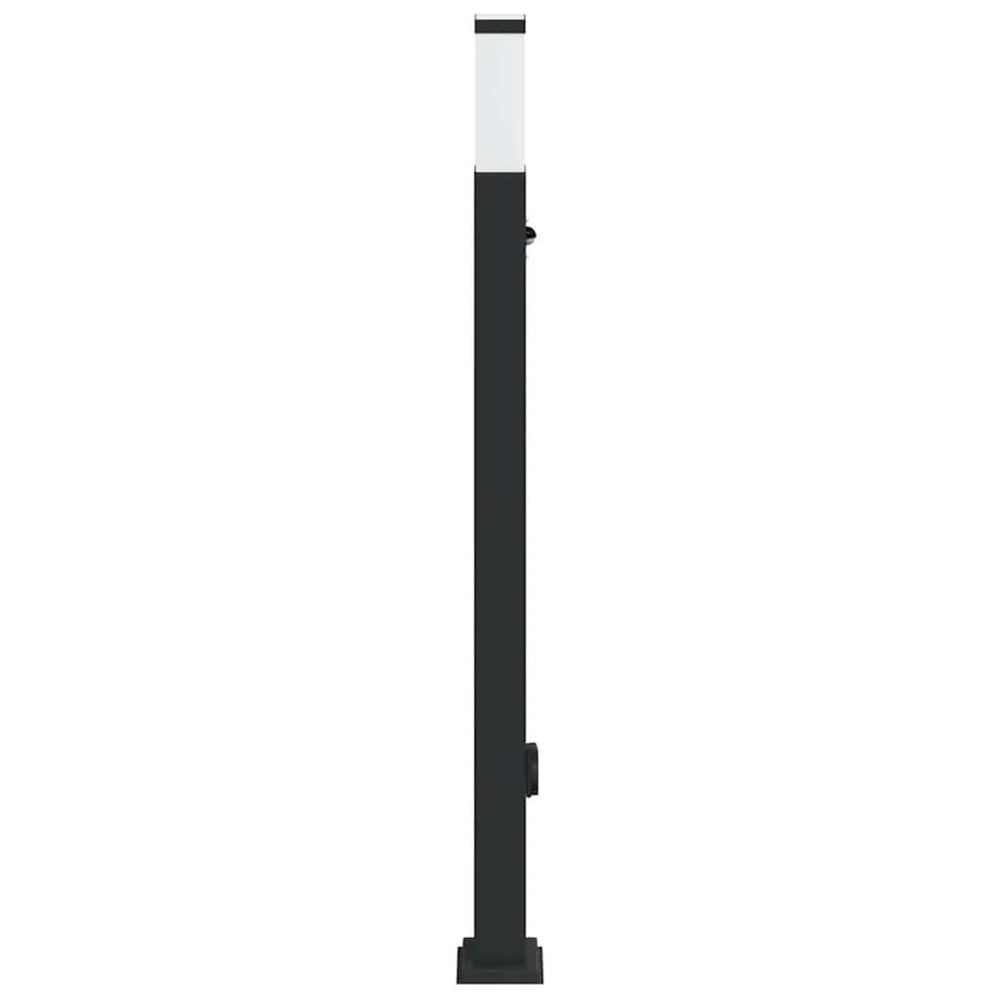 Borne lumineuse avec capteur et prise 110 cm Noir IP44 - 4