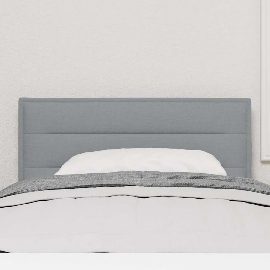Tête de lit LED avec bandes LED Gris clair 90 cm tissu - 3