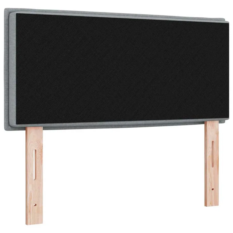 Tête de lit LED avec bandes LED Gris clair 90 cm tissu - 7