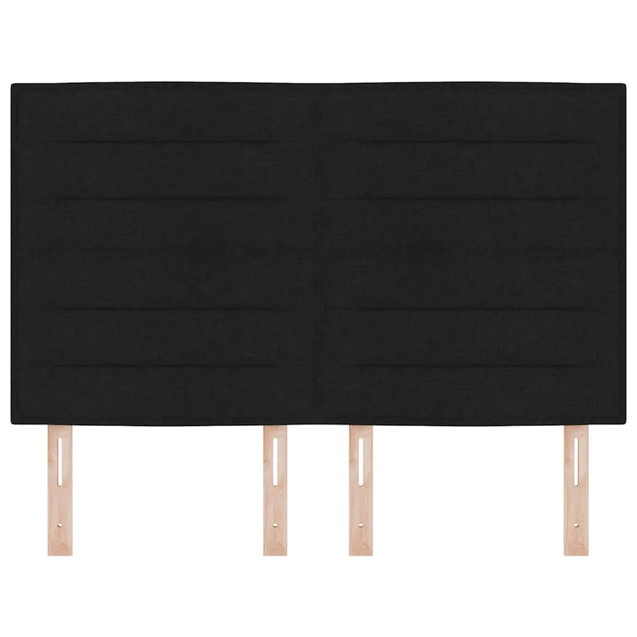 Tête de lit LED avec bandes LED Noir 144 cm tissu - 5