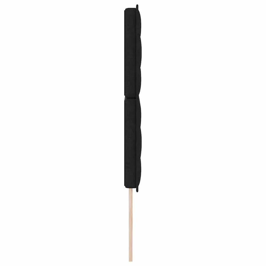 Tête de lit LED avec bandes LED Noir 144 cm tissu - 6