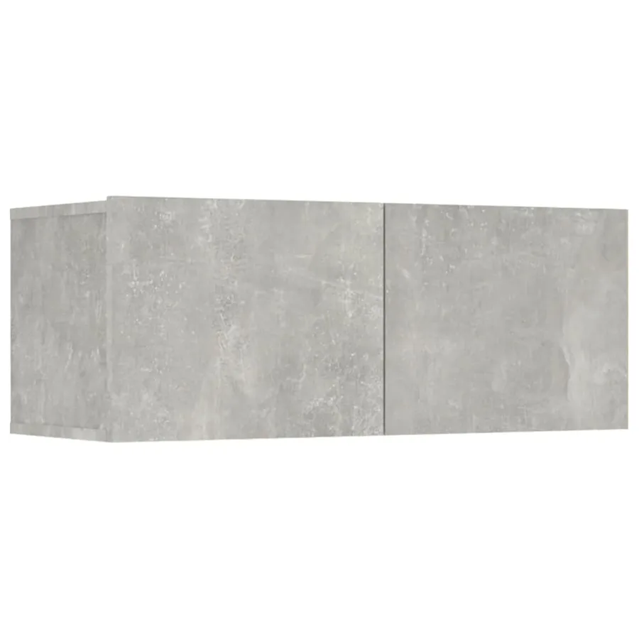 Ensemble de meubles TV 8 pcs Gris béton Bois d'ingénierie - 5