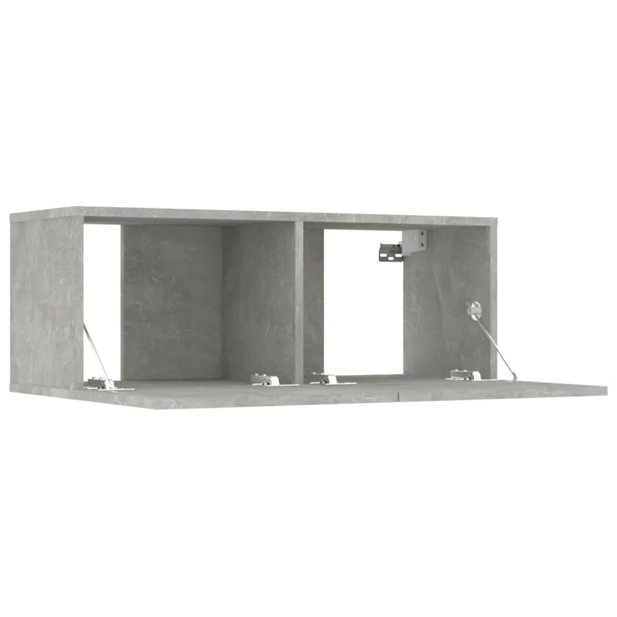 Ensemble de meubles TV 8 pcs Gris béton Bois d'ingénierie - 6