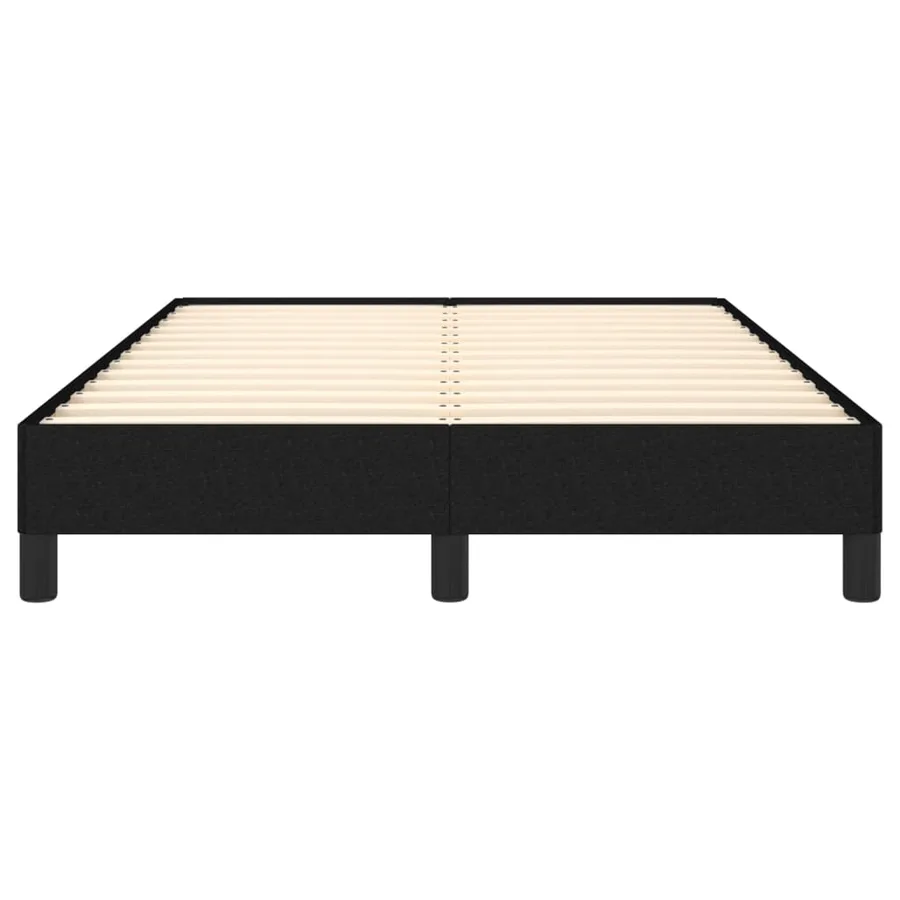 Cadre de lit sans matelas noir 120x200 cm tissu - 5