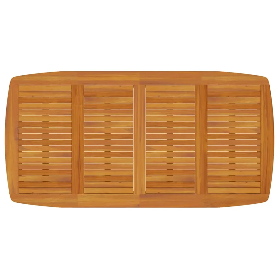 Table de jardin 200x100x75 cm Bois d'acacia solide - 3