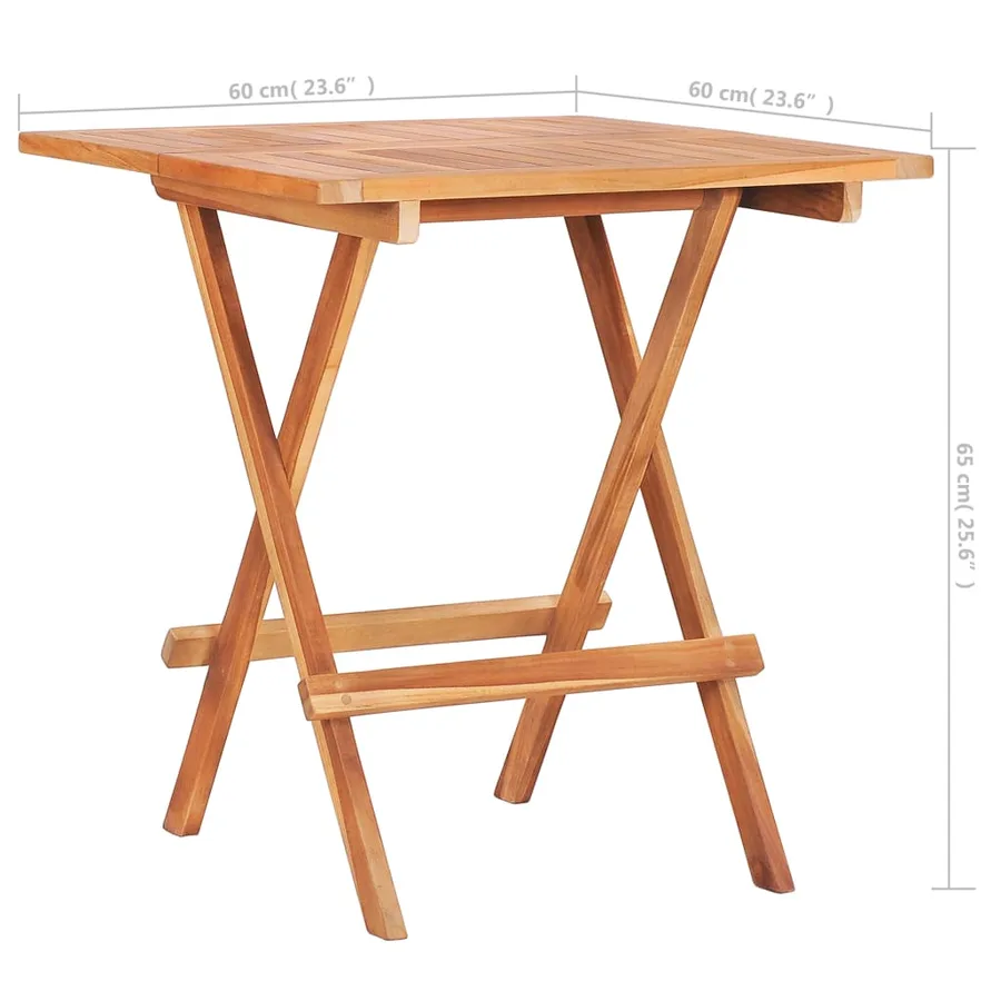 Ensemble de bistro 3 pcs avec coussins anthracite Bois de teck - 18