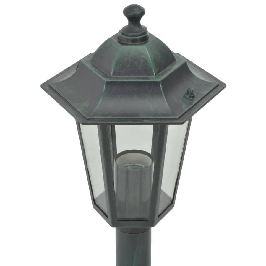 Lampe de jardin à piquet 6 pcs E27 110 cm Aluminium Vert foncé - 4