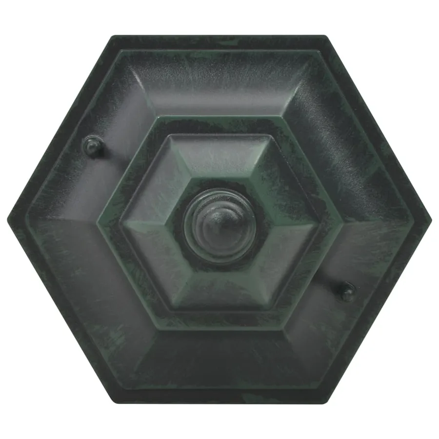 Lampe de jardin à piquet 6 pcs E27 110 cm Aluminium Vert foncé - 5