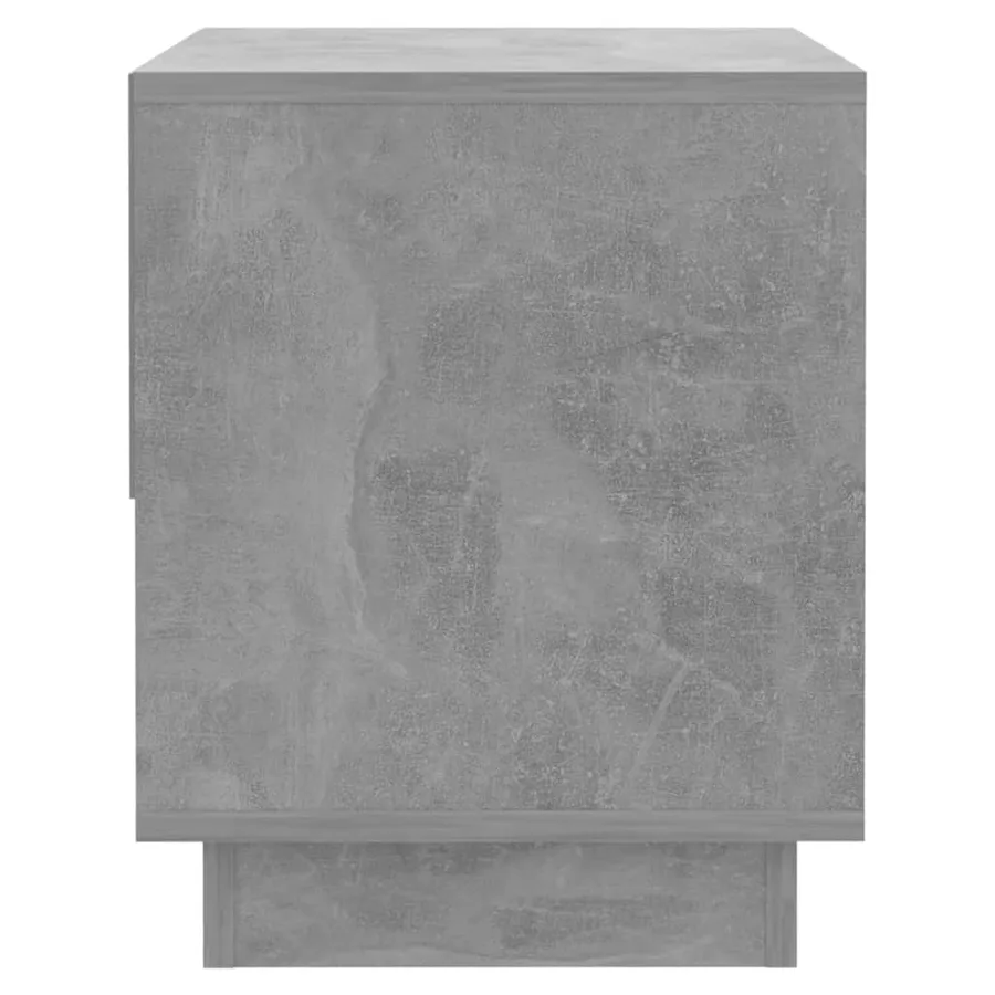 Table de chevet Gris béton 45x34x44 cm Bois d'ingénierie - 6