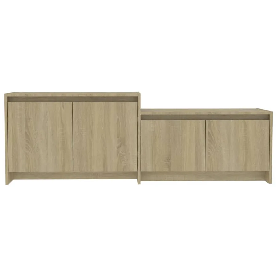 Meuble TV Chêne sonoma 146,5x35x50 cm Bois d'ingénierie - 6