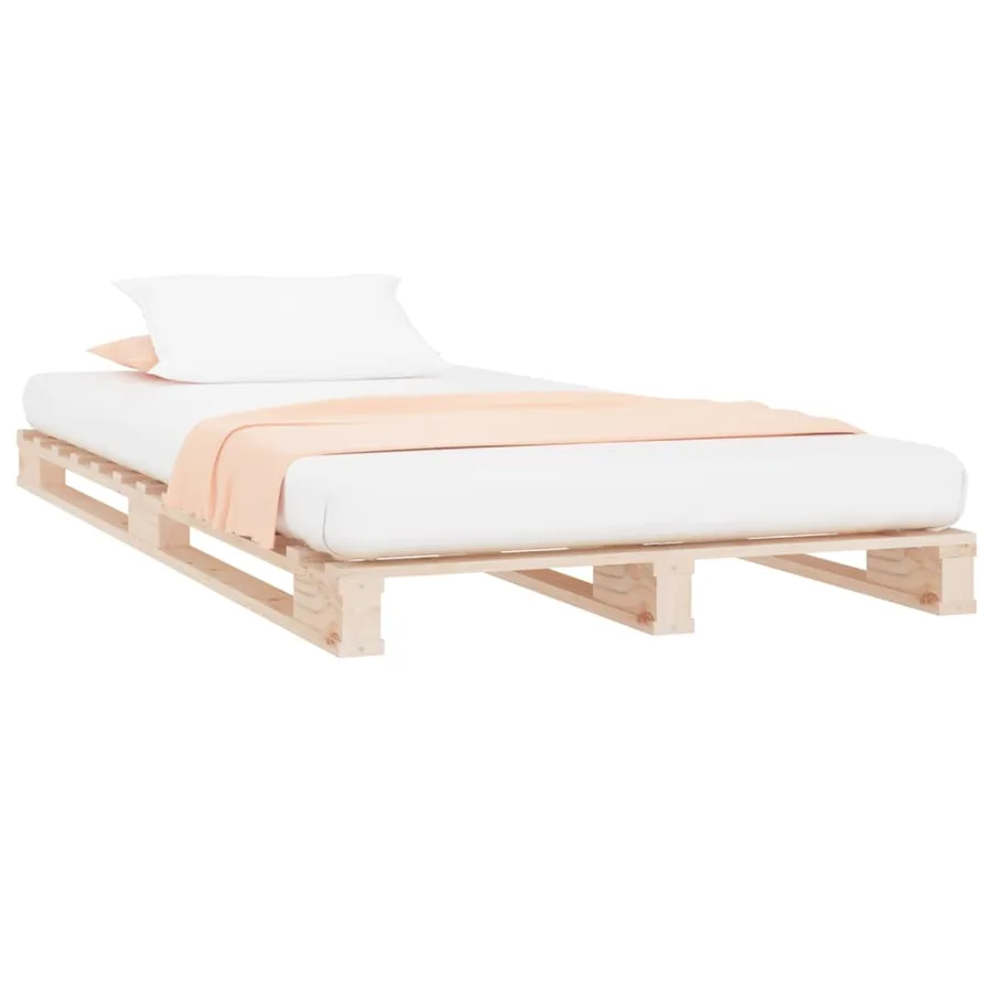 Lit de palette 90x190 cm Bois de pin massif Simple - 3