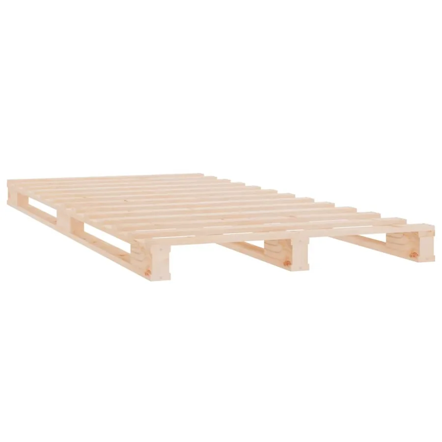Lit de palette 90x190 cm Bois de pin massif Simple - 4