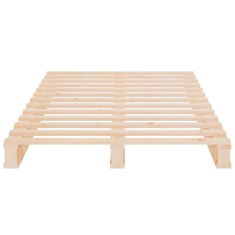 Lit de palette 90x190 cm Bois de pin massif Simple - 5
