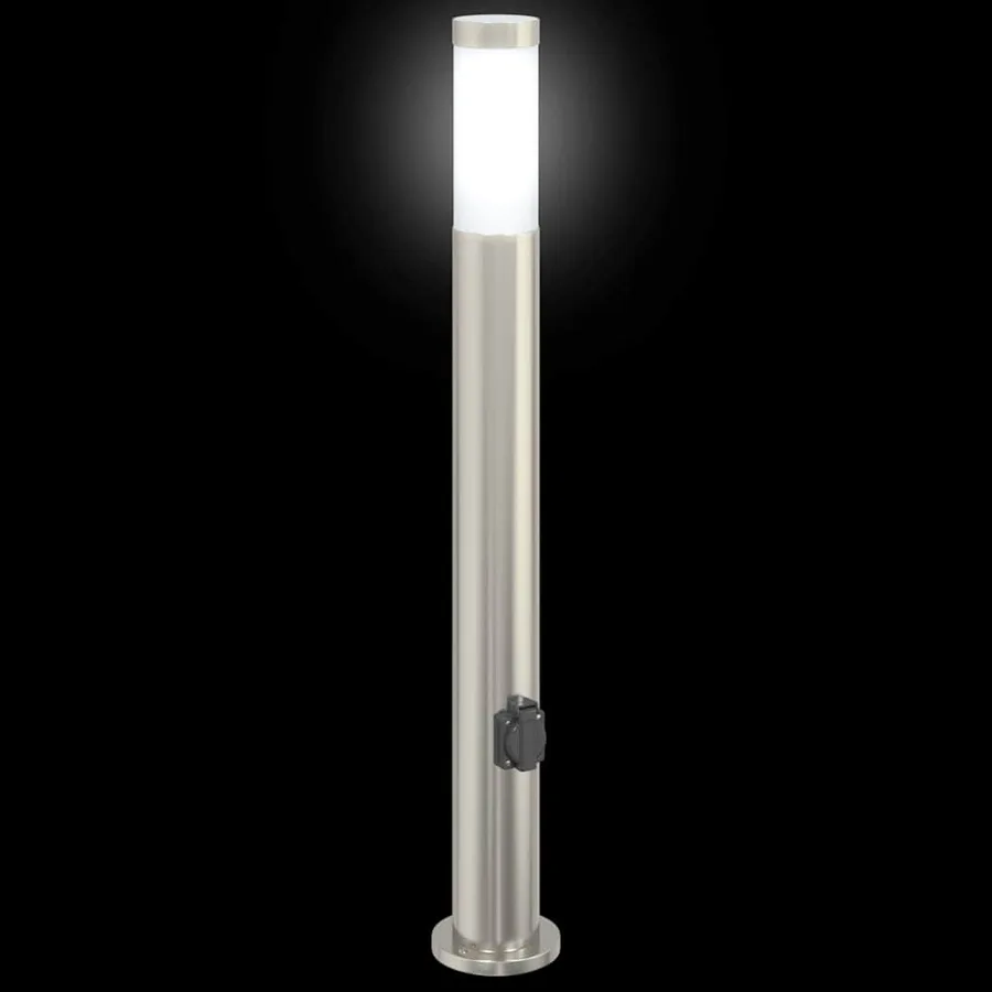 Borne lumineuse avec sortie 80 cm en acier inoxydable IP44 - 6