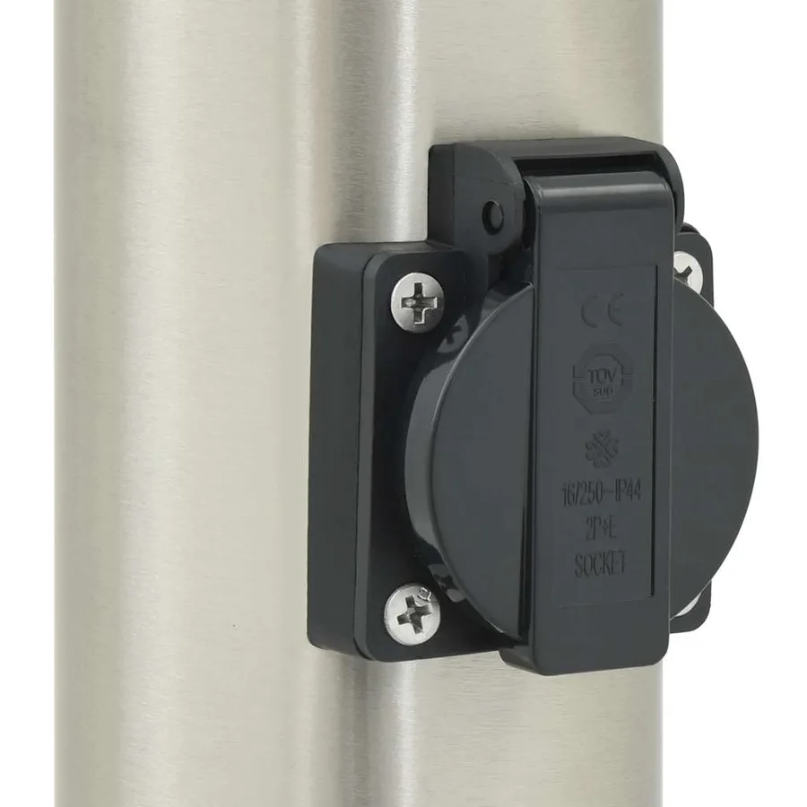Borne lumineuse avec sortie 80 cm en acier inoxydable IP44 - 8
