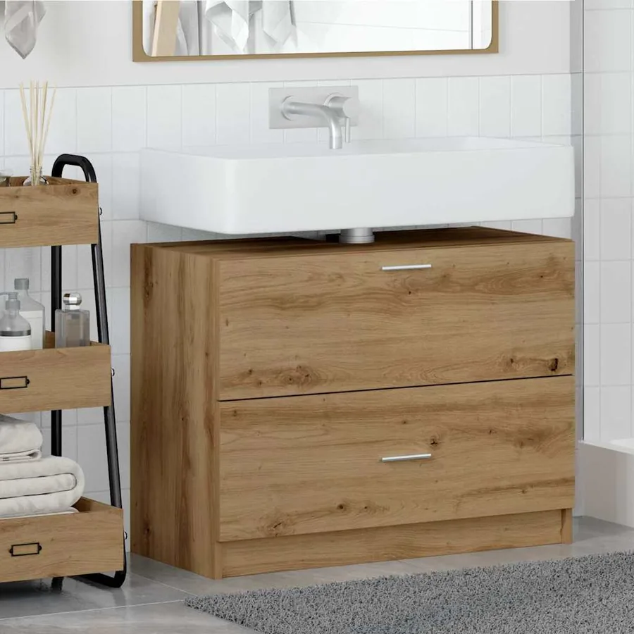 Cabinet de salle de bain Chêne artisanal 78 x 37 x 59 cm