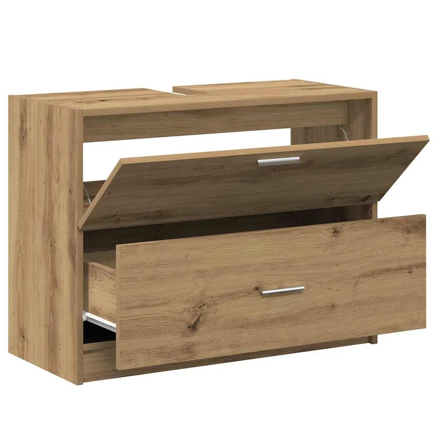 Cabinet de salle de bain Chêne artisanal 78 x 37 x 59 cm - 5