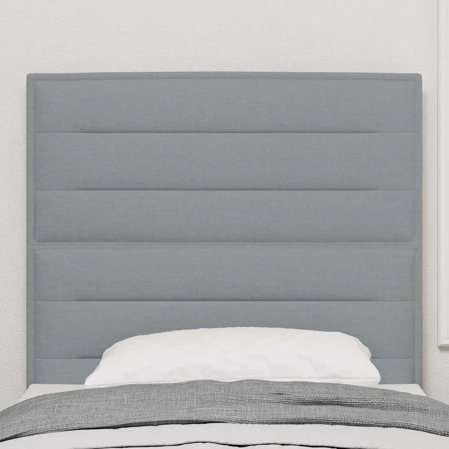 Tête de lit Gris clair 100 cm tissu - 3