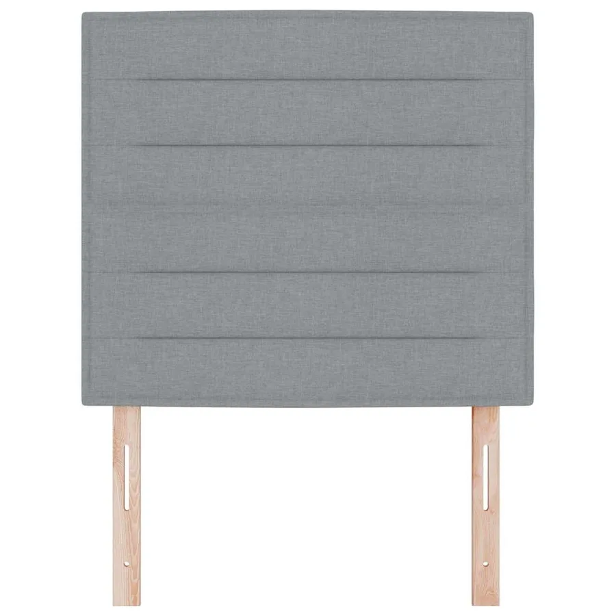 Tête de lit Gris clair 100 cm tissu - 4