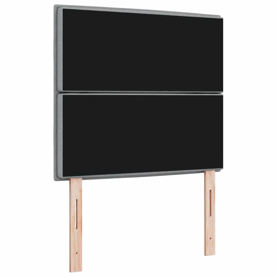 Tête de lit Gris clair 100 cm tissu - 6