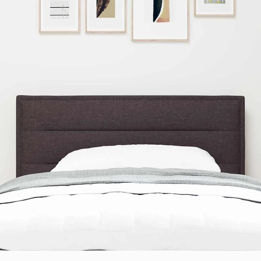 Tête de lit Marron foncé 80 cm tissu - 3
