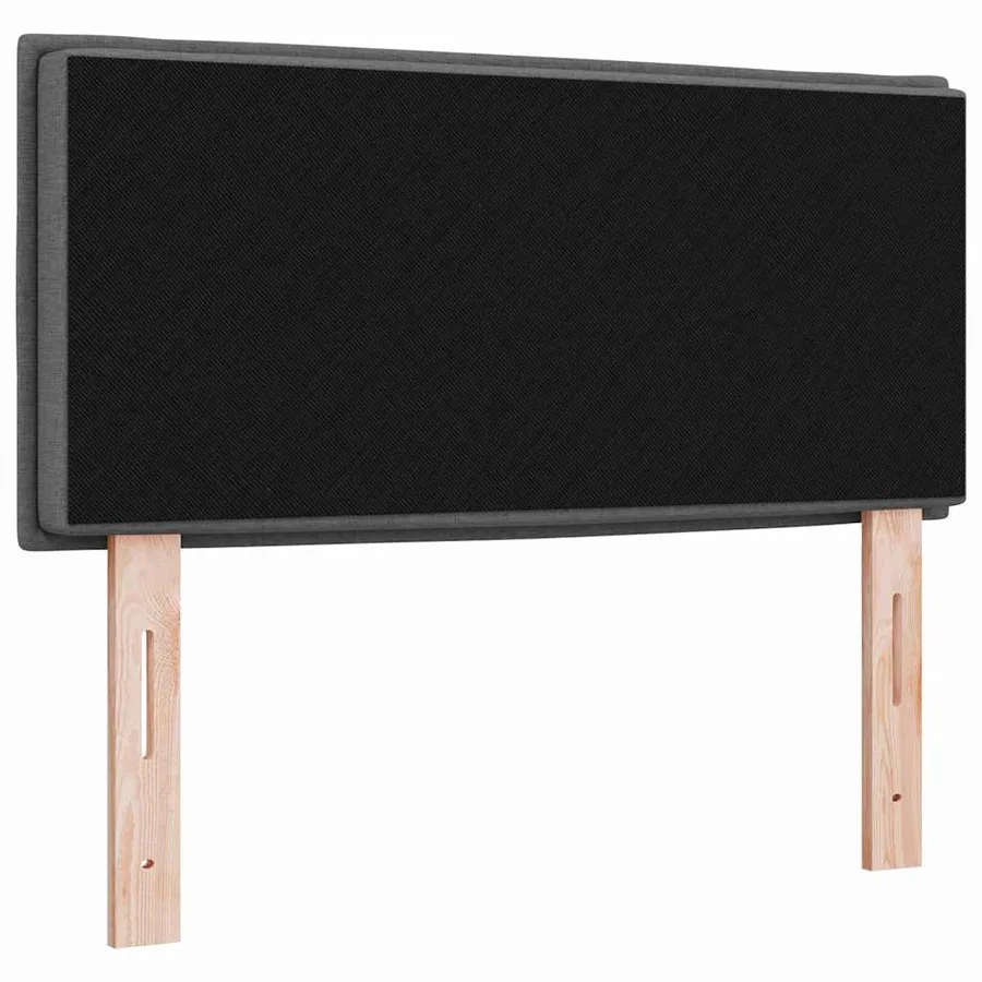 Tête de lit LED avec bandes LED Gris foncé 80 cm tissu - 6