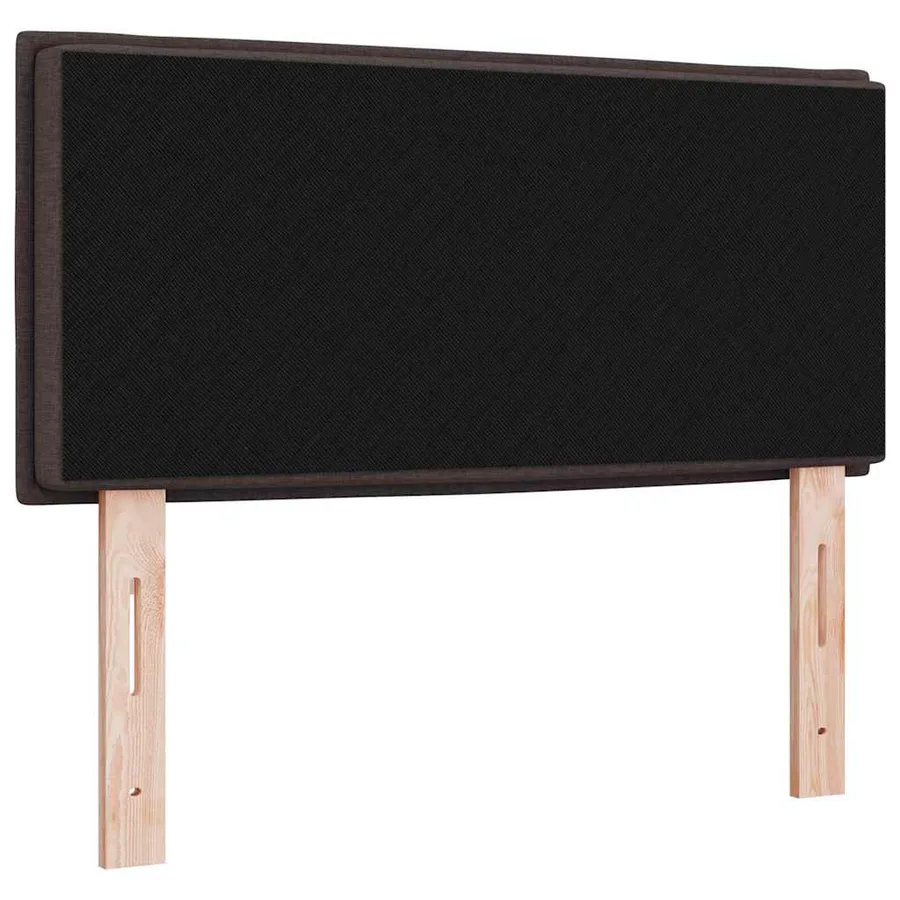 Tête de lit LED avec bandes LED Marron foncé 80 cm tissu - 10