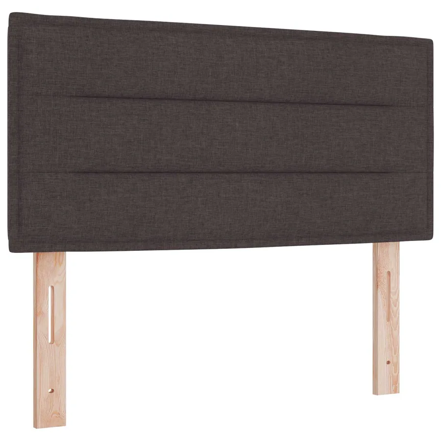 Tête de lit LED avec bandes LED Marron foncé 80 cm tissu - 2