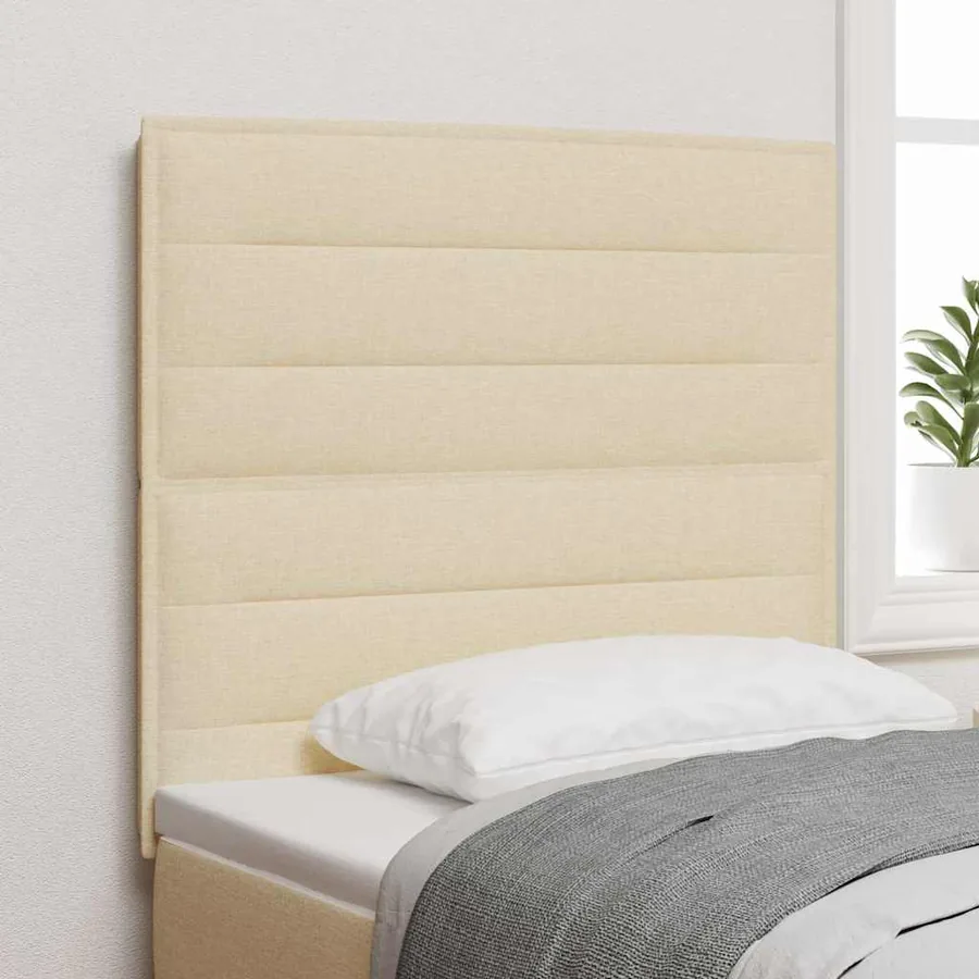 Tête de lit Crème 90 cm tissu