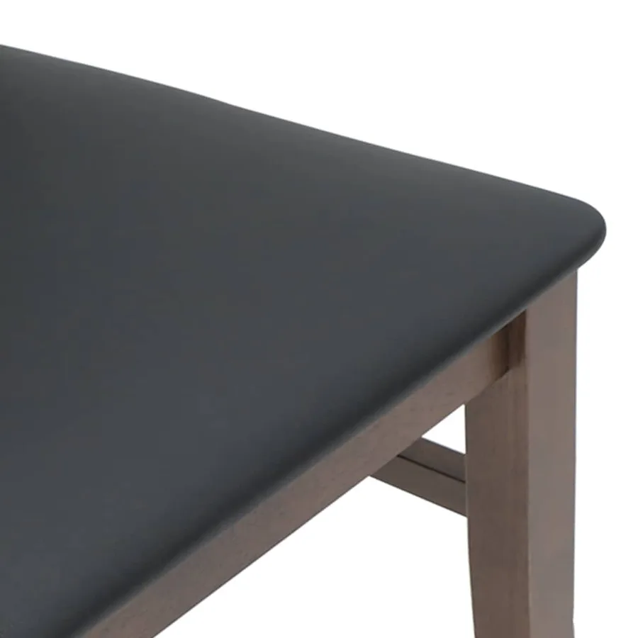 Chaises de salle à manger avec coussins (2 pcs) bois massif marron caoutchouc - 8