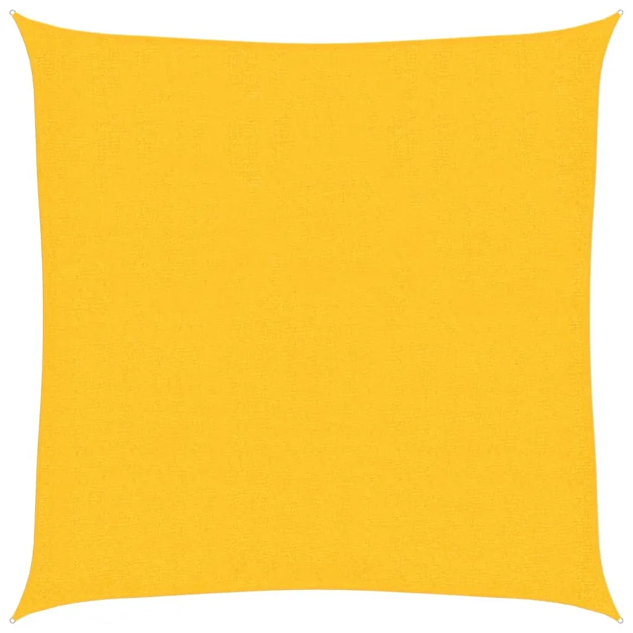 Voile d'ombrage 160 g/m² Jaune 2,5x2,5 m PEHD - 2