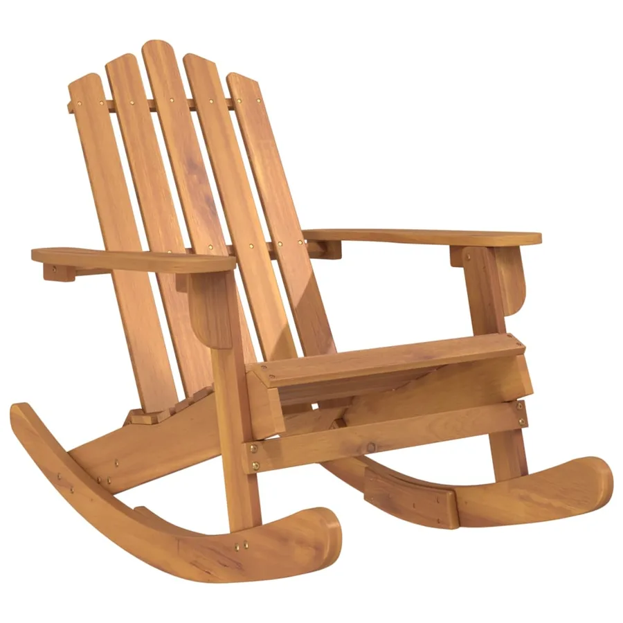 Chaise à bascule Adirondack bois massif d'acacia - 2