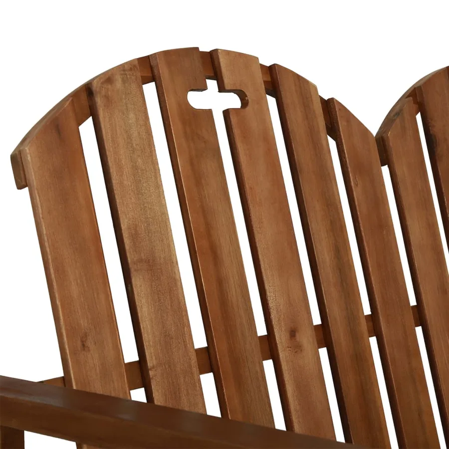 Banc de jardin 110 cm Bois d'acacia solide - 5