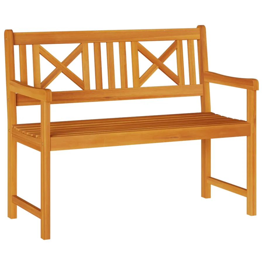 Banc extérieur Naturel 110 x 56 x 90 cm Bois d'Acacia Massif - 2