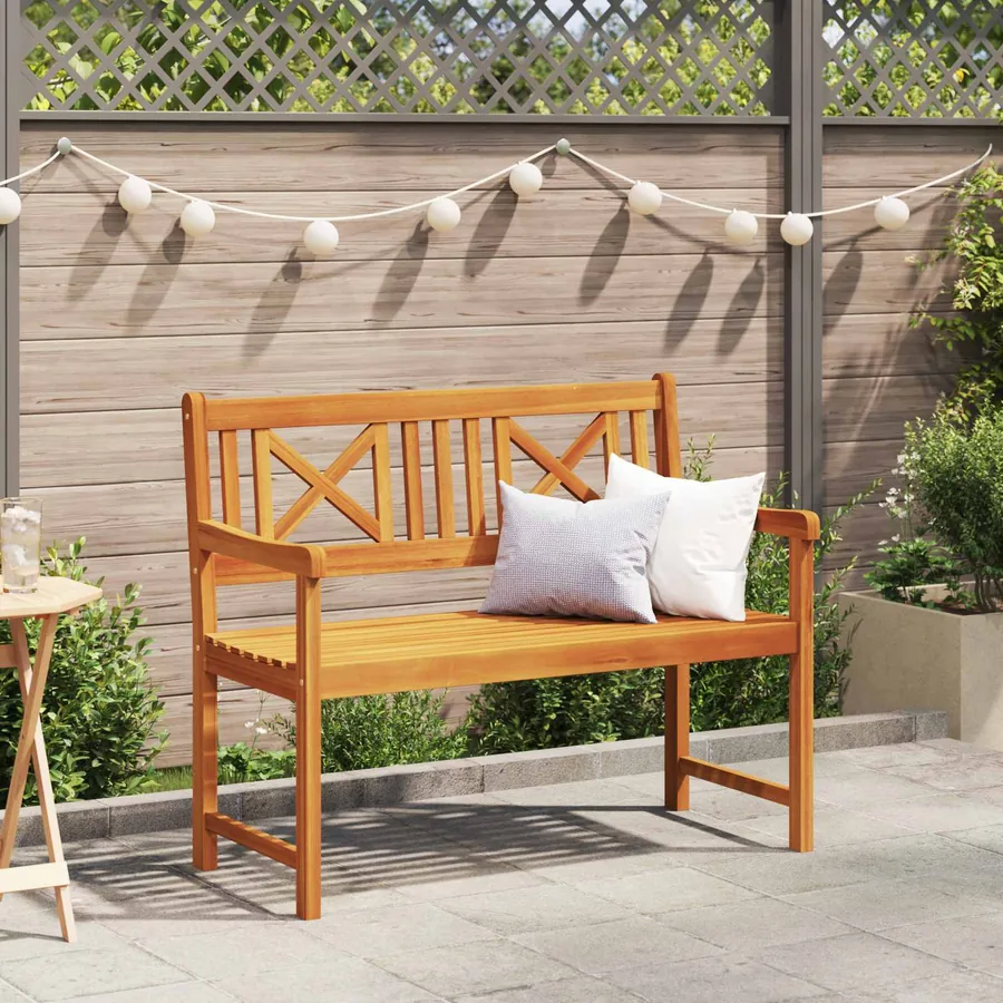 Banc extérieur Naturel 110 x 56 x 90 cm Bois d'Acacia Massif - 3